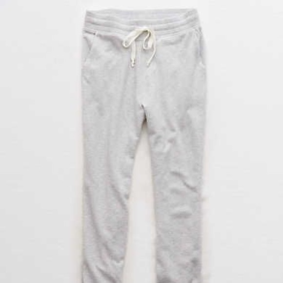 Aerie Light Grey Ankle Zip Jogger - Picture 3 of 6